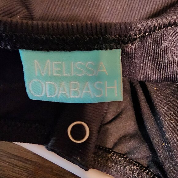 Melissa Odabash Calabasas Ribbed One-Piece Swimsuit Black Size 2 - Picture 7 of 9